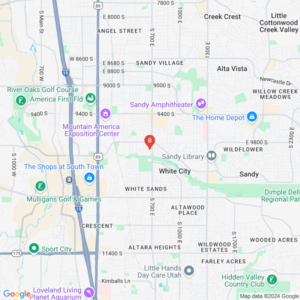 Happy House Cleaning location map: 9860 S 700 E #15A, Sandy, UT